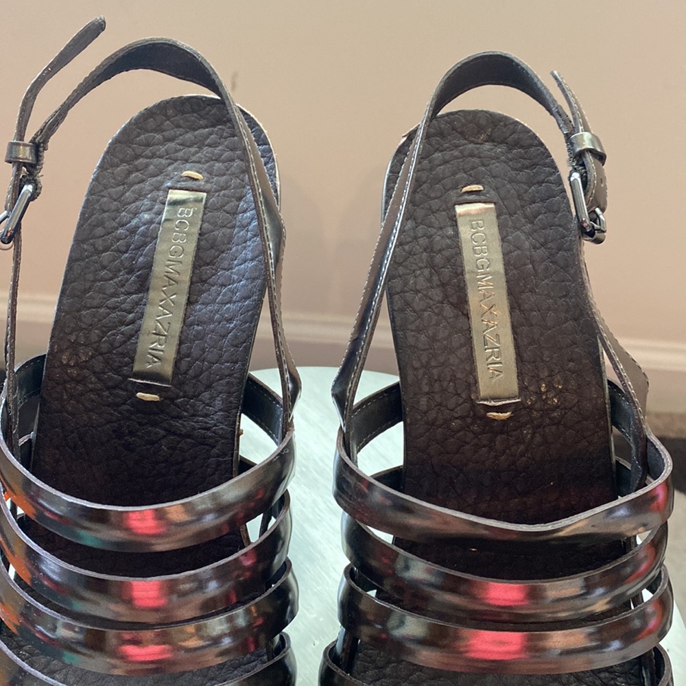 NEW BCBGMAXAZRIA MANDY PLATFORM SANDALS - Picture 2 of 16